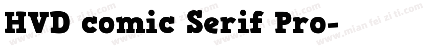 HVD comic Serif Pro字体转换